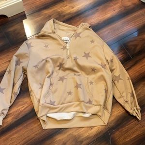 Brown star 1/4 zip
